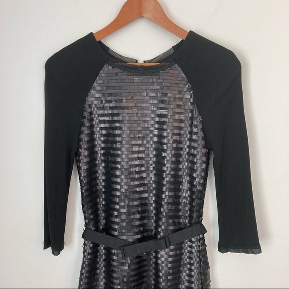 KAREN MILLEN Sequin Paillette Midi Sheath Dress - Picture 5 of 11